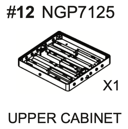 Replacement Part NGP7125 Upper Cabinet