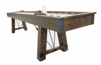 Cheyenne 12-ft Shuffleboard Table in Rustic Oak Finish