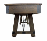Cheyenne 12-ft Shuffleboard Table in Rustic Oak Finish