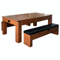 Sherwood 7' Air Hockey + Table Tennis + Dining Combo Set