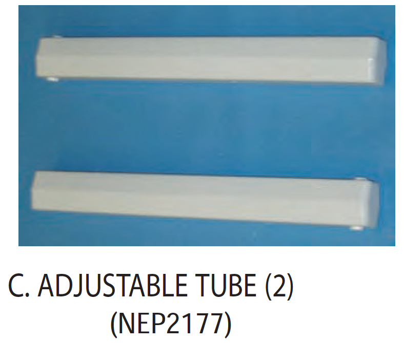 Replacement Part NEP2177 Adjustable Tube (Pair)