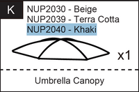 Replacement Part NUP2040 Khaki Canopy