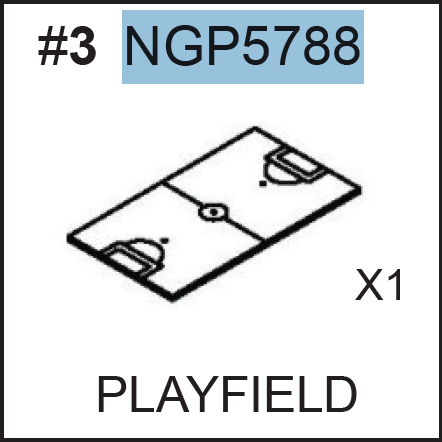 Replacement Part NGP5788 Playfield