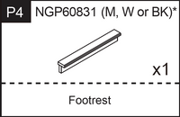 Replacement Part NGP60831 Footrest
