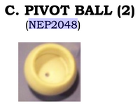 Replacement Part NEP2048 Pivot Ball (Pair of 2) BS STPBALL