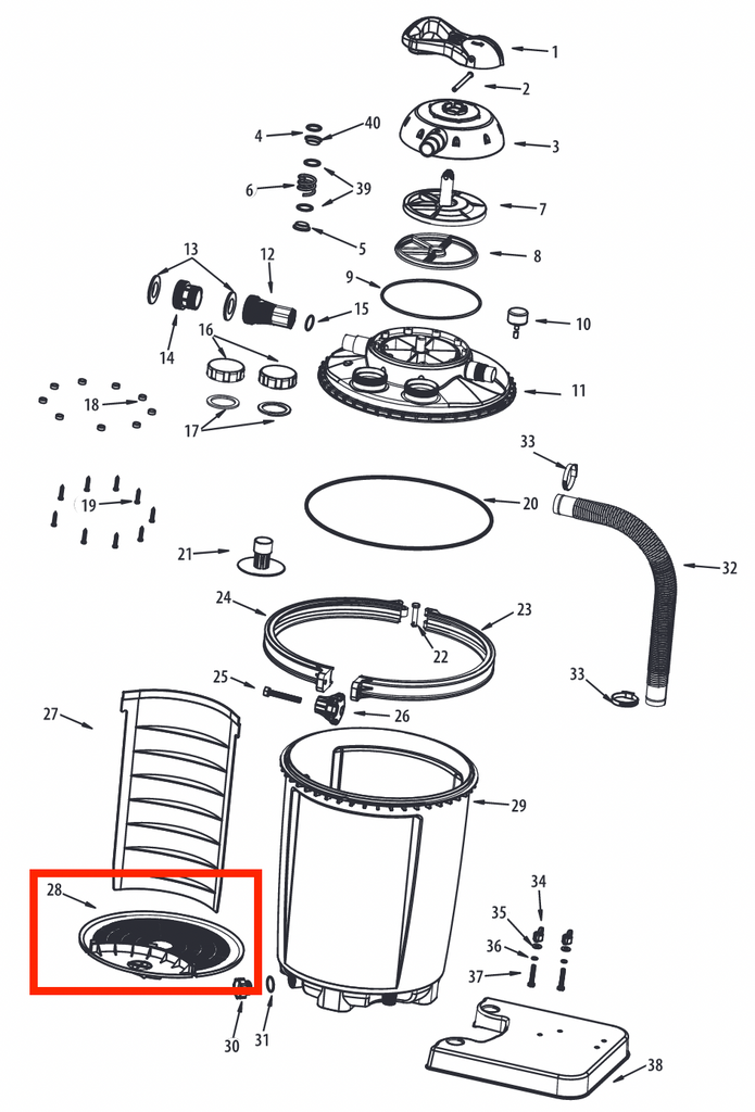 Replacement Part NEP4277 Tank Bottom Strainer