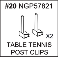 Replacement Part NGP57821 Table Tennis Post Clips