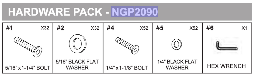 Replacement Part NGP2090 Hardware