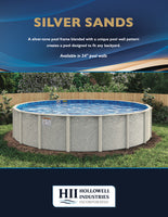 Silver Sands 54" Tall Steel Wall Resin Above Ground Pool Kit plus Starter Package