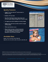 Silver Sands 54" Tall Steel Wall Resin Above Ground Pool Kit plus Starter Package