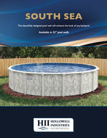 South Sea 52" Tall Steel Wall Resin Above Ground Pool Kit plus Starter Package