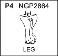 Replacement Part NGP2864 Leg
