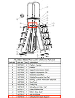 Replacement Part NEP2614 Safety Barrier Upper Support
