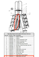 Replacement Part NEP2615 Safety Barrier Inner Half