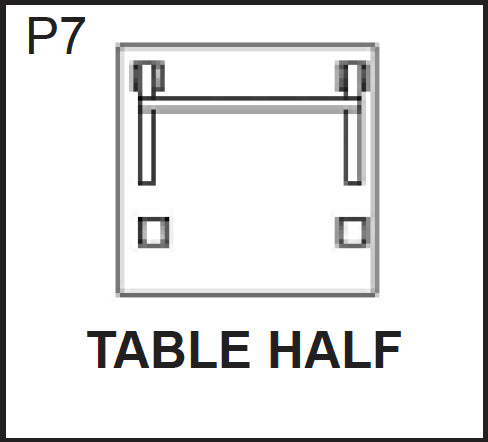 Replacement Part NGP5905 Table Half