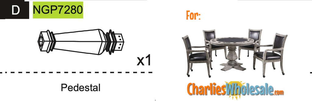 Replacement Part NGP7280 Pedestal