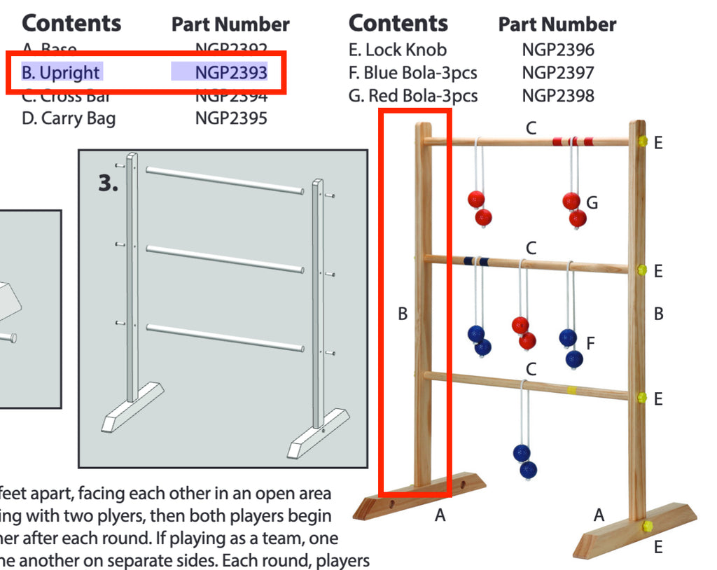 Replacement Part NGP2393 Upright