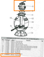 Replacement Part NEP2133 6 Way Sand Filter Valve AC 08621