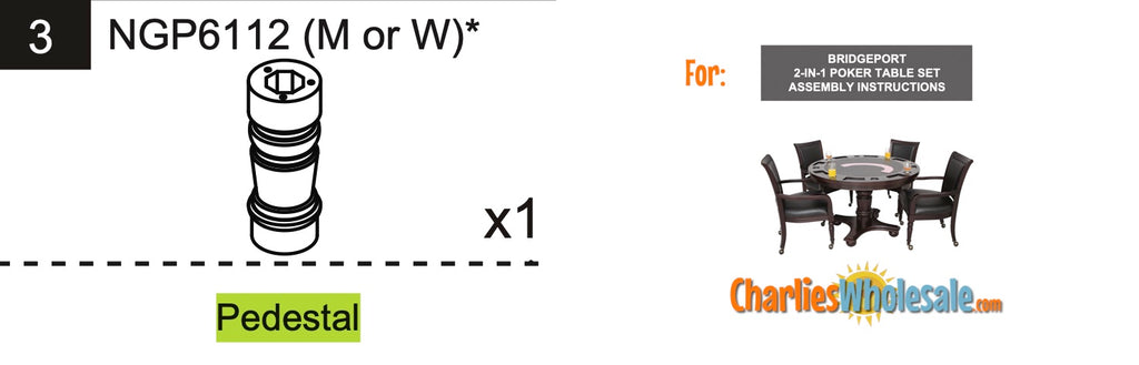 Replacement Part NGP6112W Pedestal