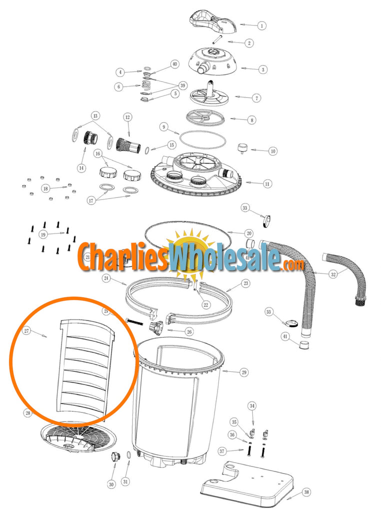 Replacement Part NEP4276 Tank Separator Plate 1075