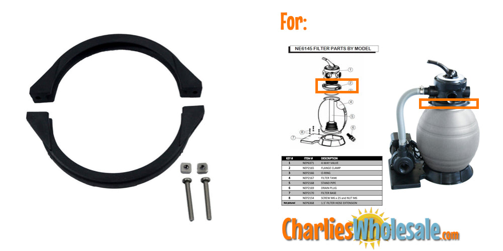 Replacement Part NEP2165 AC 83364 Flange Clamp