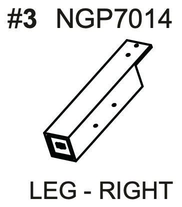 Replacement Part NGP7014 Leg - Right