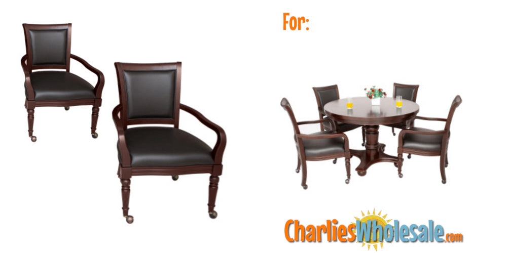 Replacement Part NG2348WC Walnut Chairs (TWO)