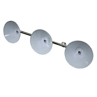 Soft Brushed Stainless Steel 3-Shade Billiard Light