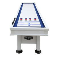 Crestline 12' Indoor / Outdoor Aluminum Shuffleboard Table - White