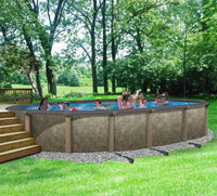 Riviera 54" Tall Resin Hybrid Above Ground Pool Kit plus Starter Package