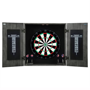 Drifter Solid Wood Dartboard & Cabinet Set