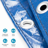 18' x 38' Oval Above Ground Swimming Pool Tarp Winter Cover
