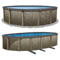 Riviera 54" Tall Resin Hybrid Above Ground Pool Kit plus Starter Package