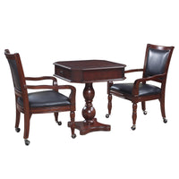 Fortress Chess, Checkers and Backgammon Game Table and Chairs Set