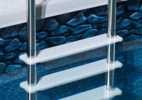 Stainless Steel Reverse Bend In-Pool Ladder for Above Ground Pools