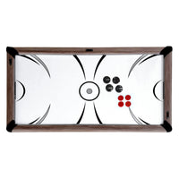 Driftwood 7-ft 3-in-1 Combo Air Hockey Table w/ Ping Pong and Dining