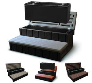Confer Plastics 36" Spa Steps with Convenient Large Storage Compartment