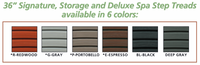 Confer Plastics 36" Spa Steps with Convenient Large Storage Compartment