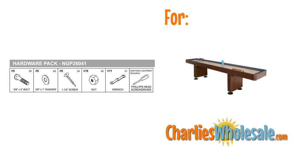 Replacement Part NGP26041 Hardware Pack