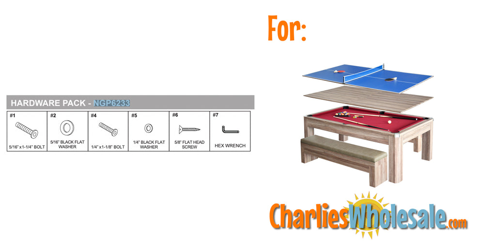 Replacement Part NGP6233 Hardware Pack