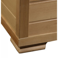 Klondike 4 Person Cedar Infrared Sauna Room with 9 Carbon Heaters