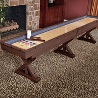 The Rockford 12' or 14' Two-Piece Solid Wood Shuffleboard Table