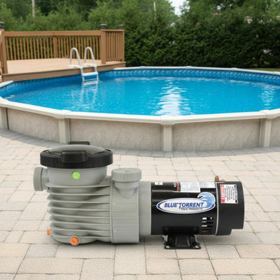 Blue Torrent Hurricane 1.5 HP Dual Port Above Ground Swimming Pool Pump