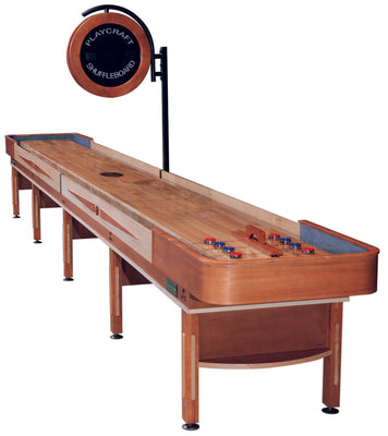 Telluride Shuffleboard Table with 24" Overhead Scorer - 12' 14' 16' 18' 22' Sizes