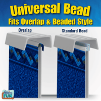 Permalast Peak Multibead 20 mil Fitted Round or Oval Above Ground Pool Liner