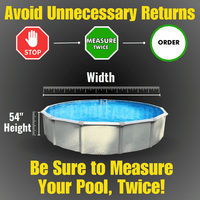 Permalast Peak Multibead 20 mil Fitted Round or Oval Above Ground Pool Liner
