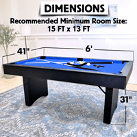 The Ashford 6' Portable Folding Pool Table