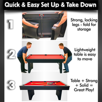The Ashford 6' Portable Folding Pool Table