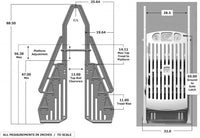 Vinyl Works 24" Gated Entry Above Ground Pool Ladder, Taupe | AF-T