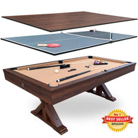 The Rockford 7' Multi-Game Billiards Table